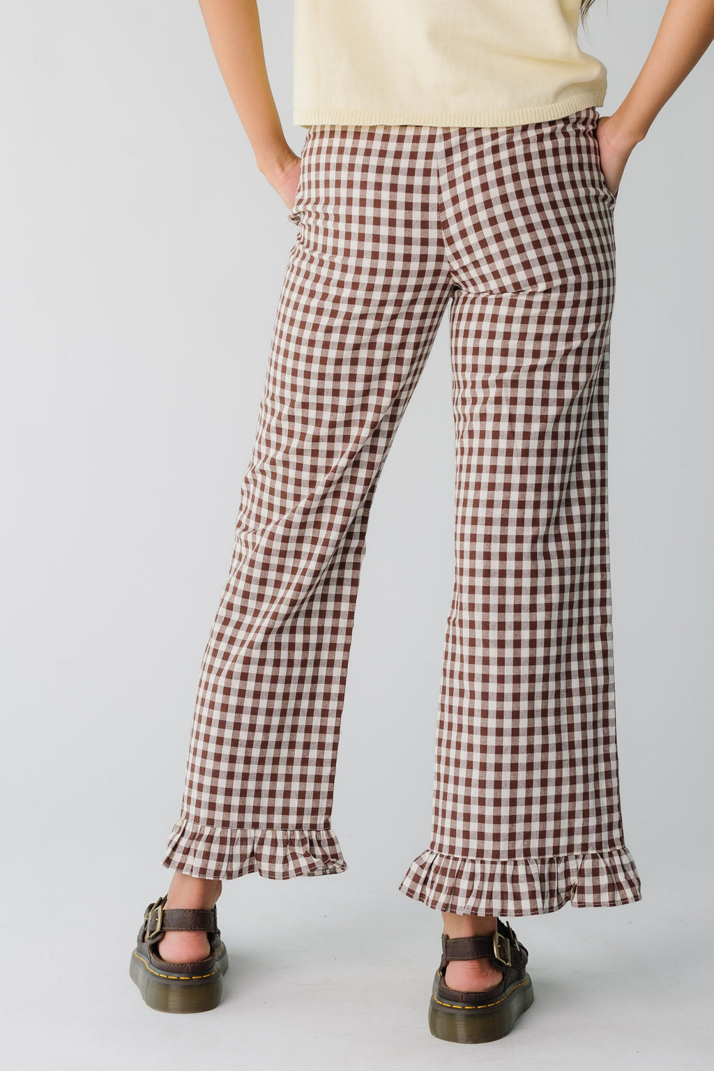 Gingham Checker Travel Pants