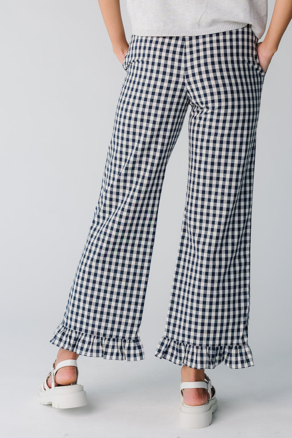 Gingham Checker Travel Pants