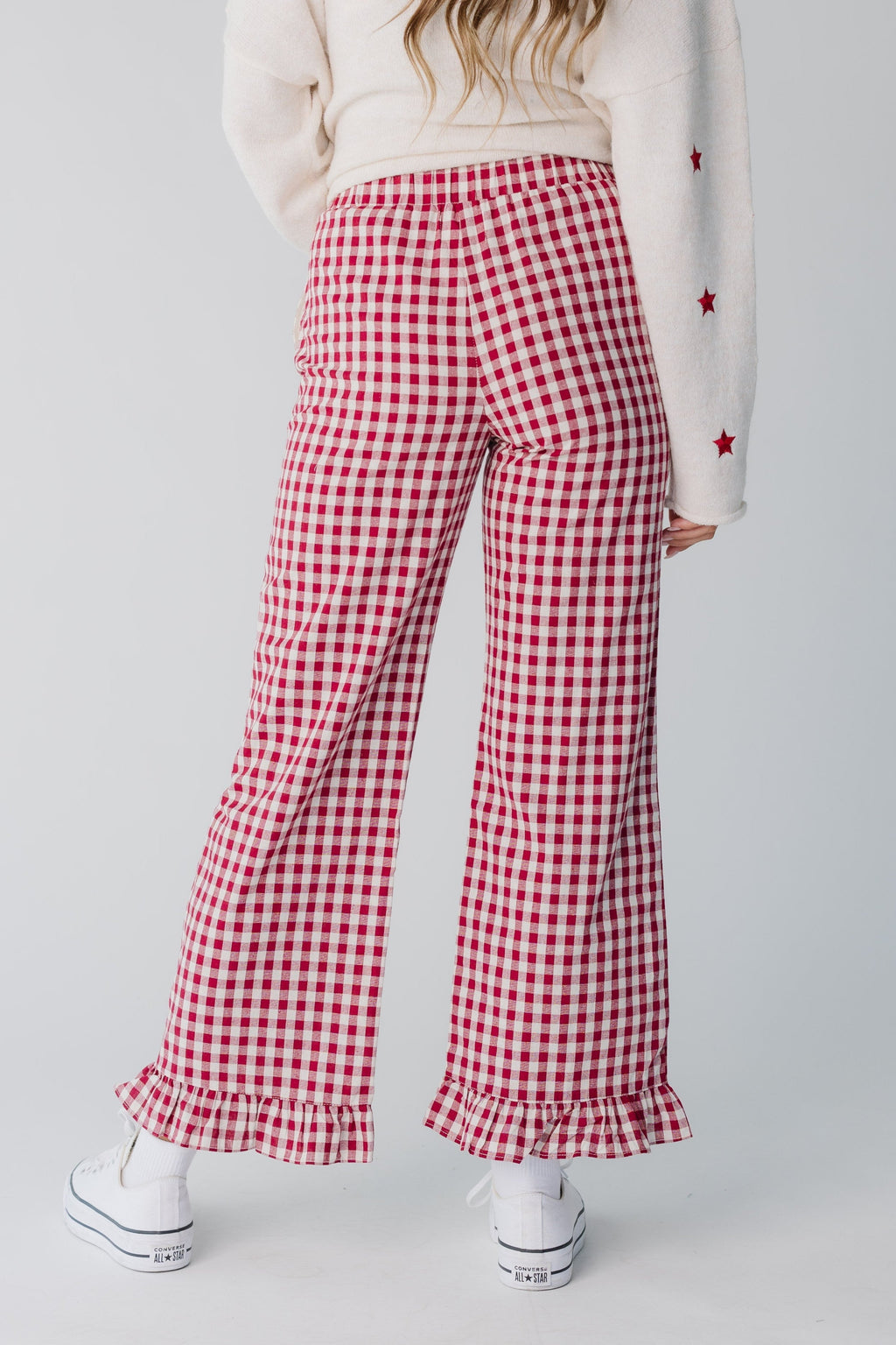 Gingham Checker Travel Pants