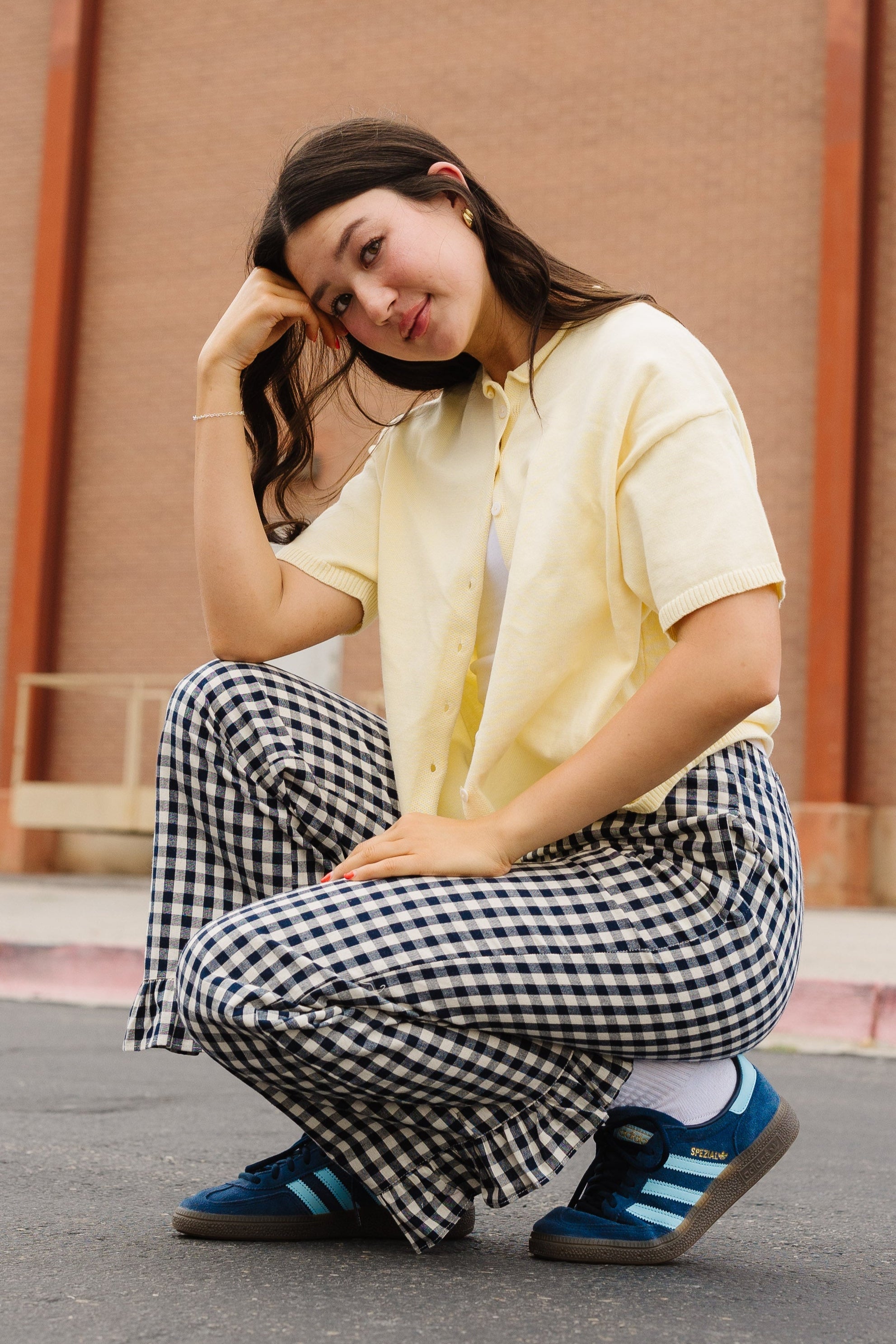Gingham Checker Travel Pants