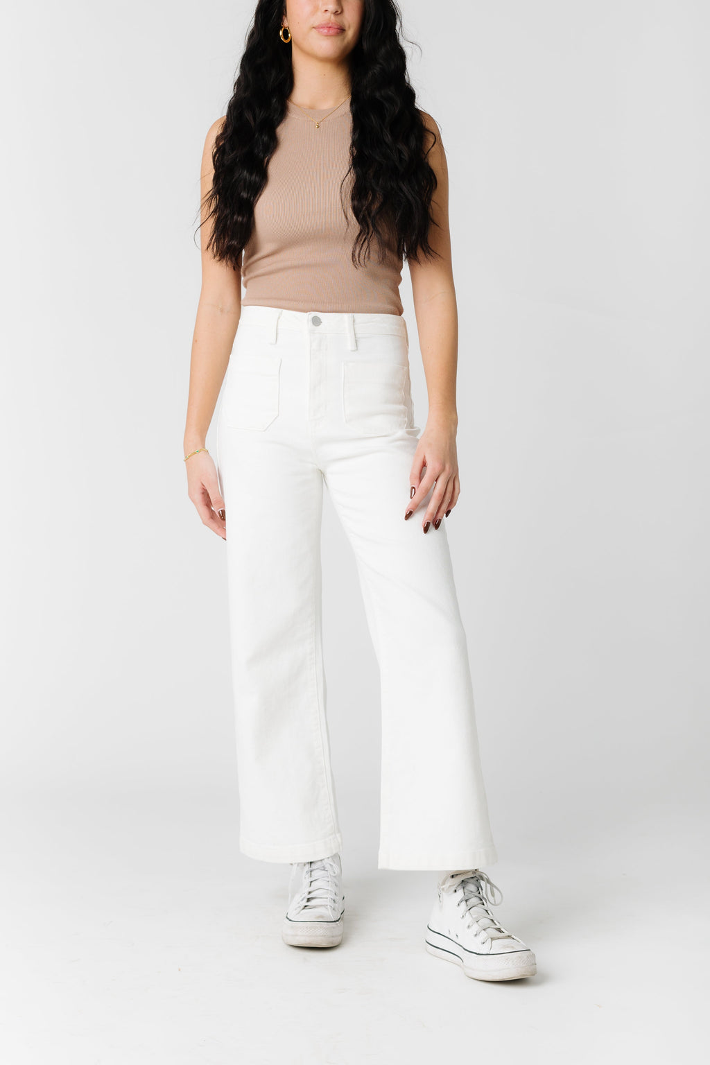 Date Time Pocket Wide Leg Denim