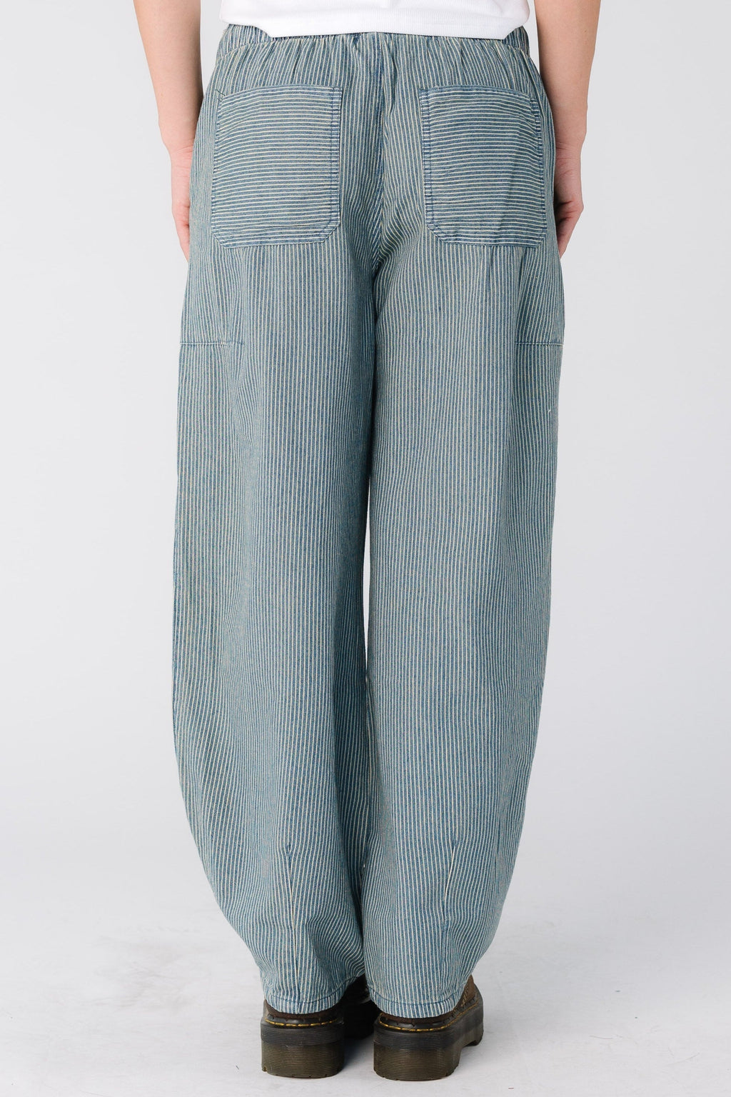 Atlantis Stripe Denim Parachute Pants