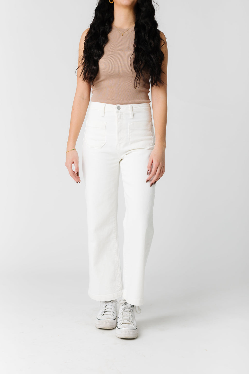 Date Time Pocket Wide Leg Denim
