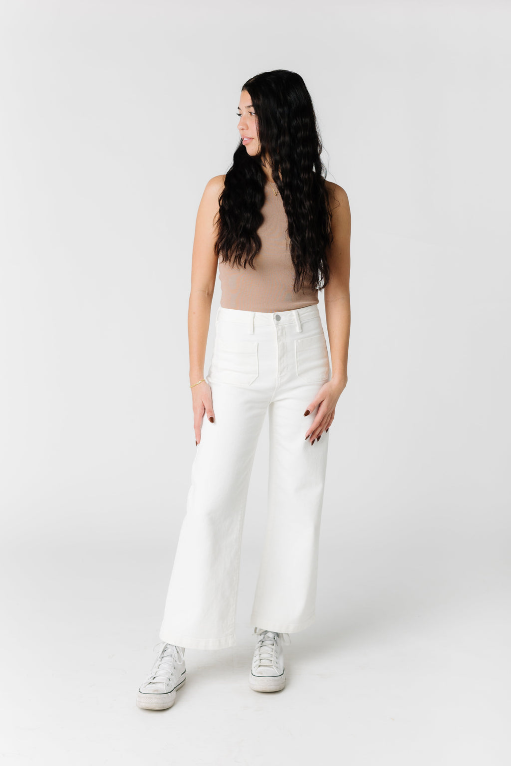 Date Time Pocket Wide Leg Denim